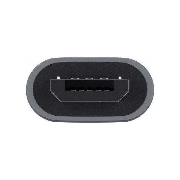 Adapter USB Goobay USB-C - microUSB Szary  (55553)