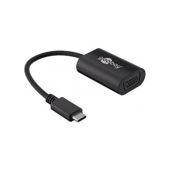 Adapter USB Goobay USB-C - VGA Czarny  (38531)