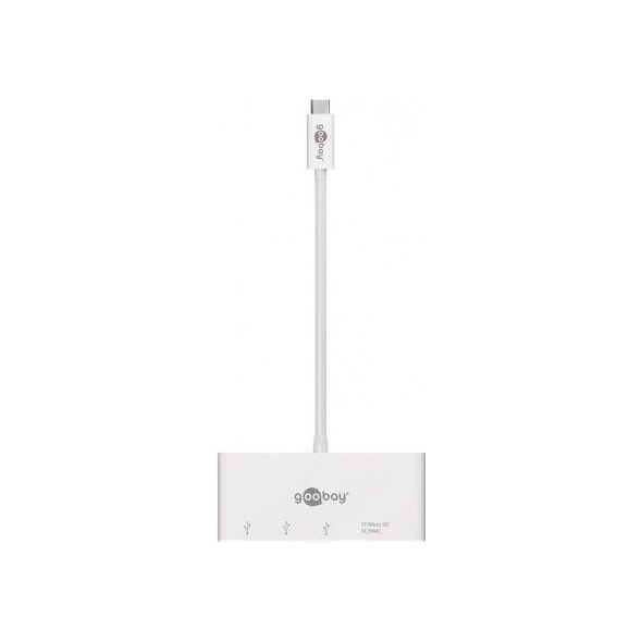 HUB USB Goobay 1x SD 1x microSD  + 3x USB-A 3.0 (62097)