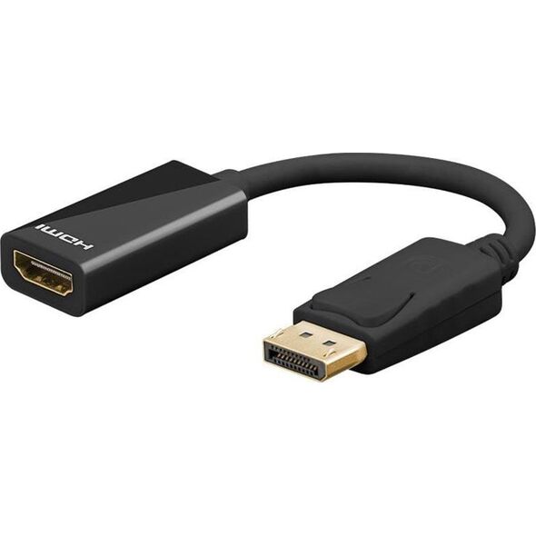 Adapter AV Goobay DisplayPort - HDMI czarny (67881)