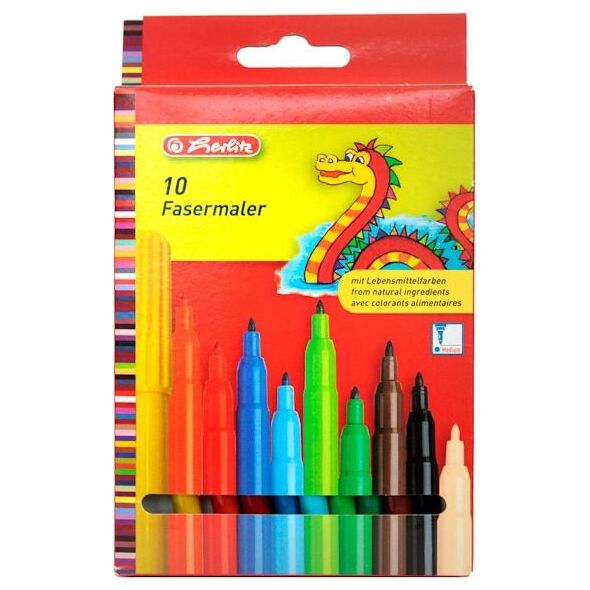 Herlitz Pisaki zmywalne 10 kolorów