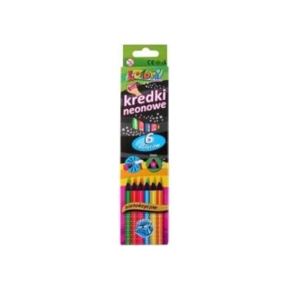 Penmate Kredki Premium Kolori 6 kolorów neon