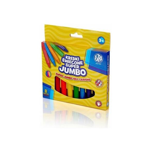 Astra Kredki świecowe Jumbo 8 kolorów