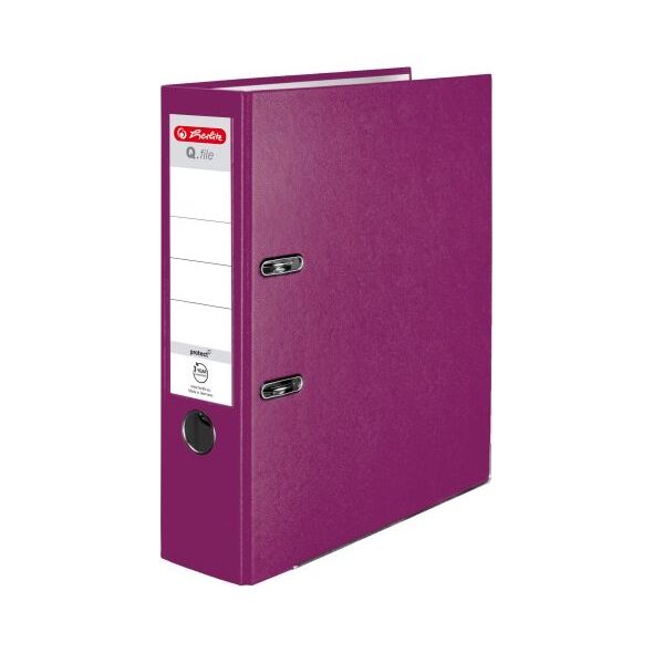 Segregator Herlitz dźwigniowy A4 80mm jagodowy (283224)