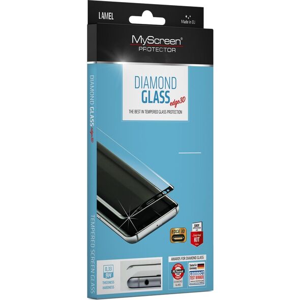 MyScreen Protector Diamond Edge 3D MSP do Samsung S9 G960 Czarne (PROGLAFULSAS9C)