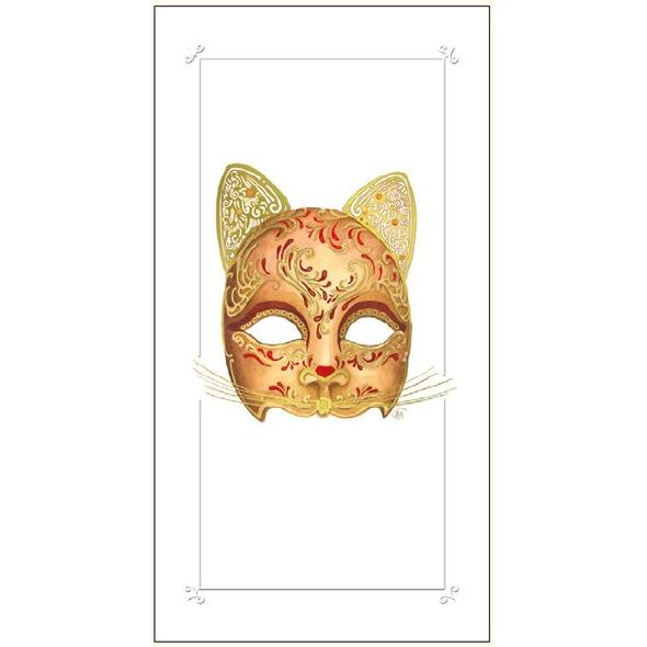 DA VINCI Karnet Maska kota DaVinci 12x23 cm + koperta (G06 33A 228)