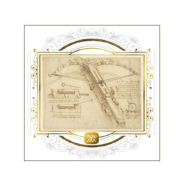 DA VINCI Karnet Kusza DaVinci 16x16 cm + koperta (B-2W 515 006)