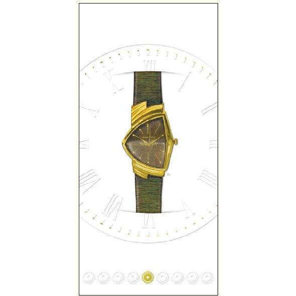 DA VINCI Karnet Zegarek trójkąt DaVinci 10x21 cm + koperta (G05 41A 011)