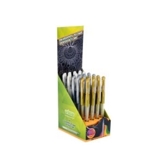 Amex Długopis żelowy Cricco deco pen mix kolor 0,7mm 24szt.displ.