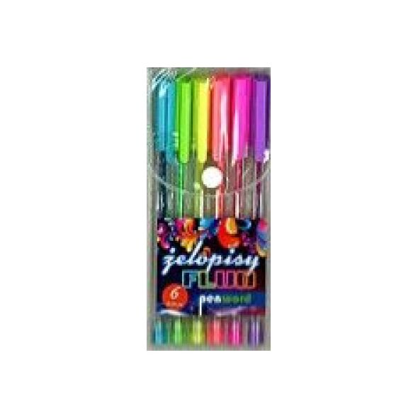 Polsirhurt Żelopis fluo 6 kolorów premium (2012-6)