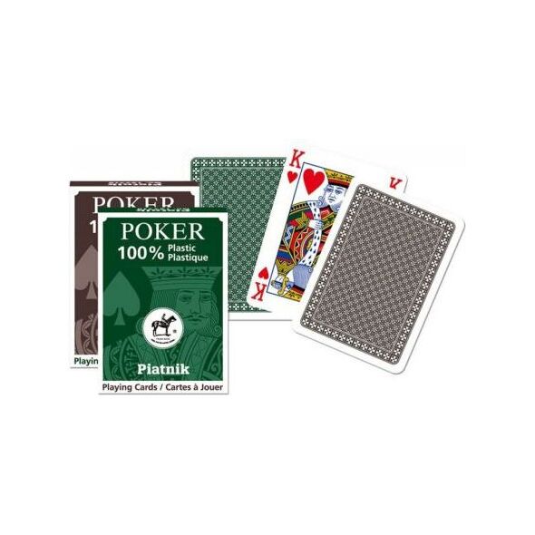 Piatnik Karty Pojedyncze Talie 'Plastik Poker'