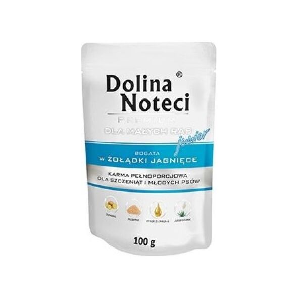 Dolina Noteci Pies Junior żołądki jagnięce saszetka - 100g
