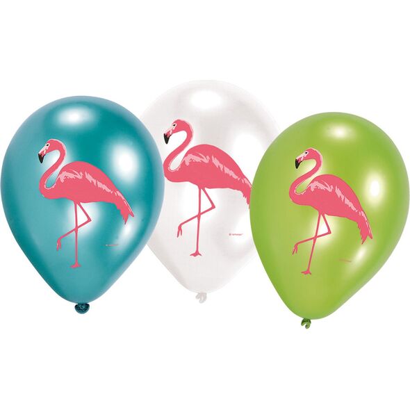 AMSCAN Balony lateksowe Flamingo Paradise, 6 sztuk (AMSC0122)