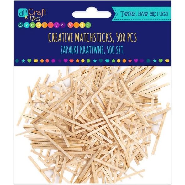 DP Craft Zapałki kreatywne naturalne 500 sztuk