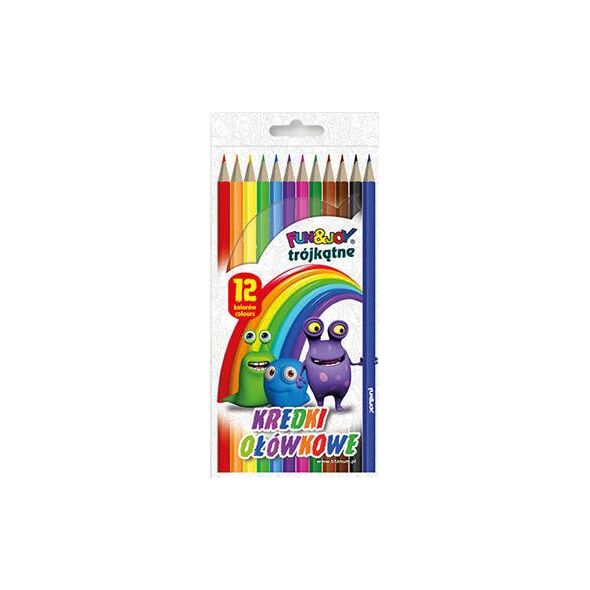 Titanum Kredki ołówkowe Fun&Joy trójkątne 12 kol.