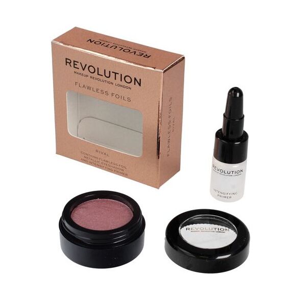 Makeup Revolution Flawless Foils Metaliczny cień do powiek + baza Rival