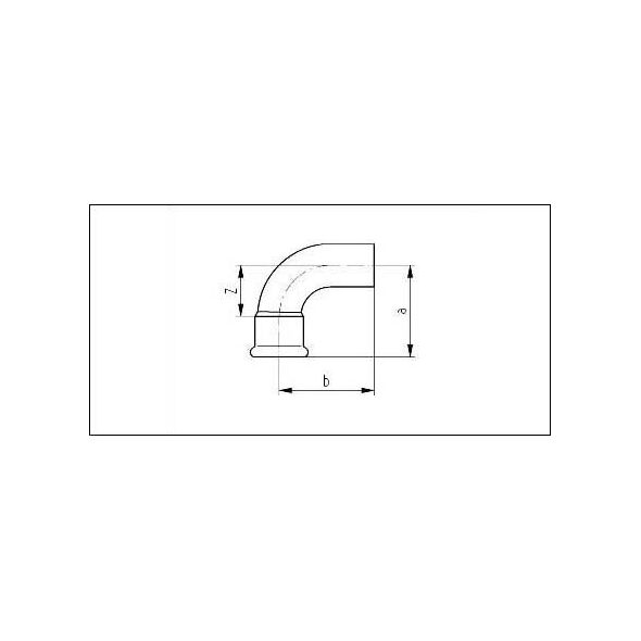 SANHA Press łuk nyplowy 90° PXPZ 15 (16001A15)
