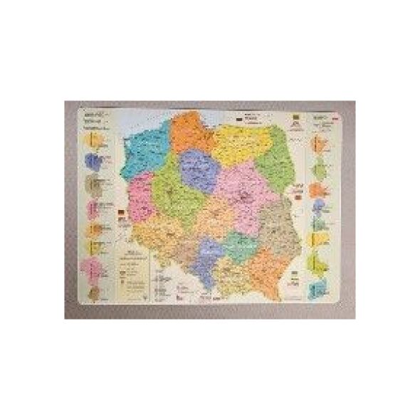 Zachem Podkładka Na Biurko - Mapa Administracyjna Polski