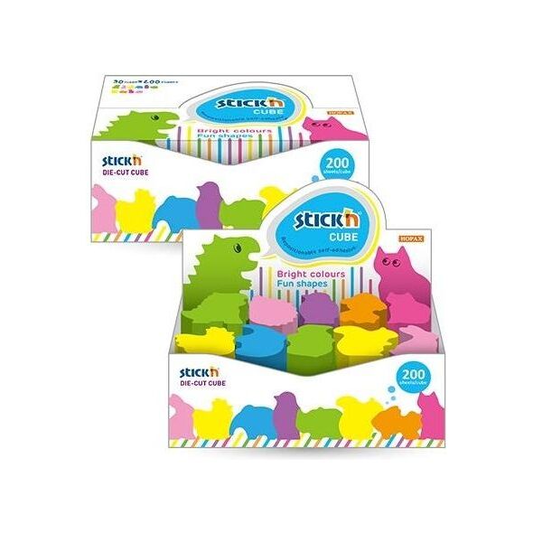 Stickn Kostki kształty mini zwierzęta (30szt) mix