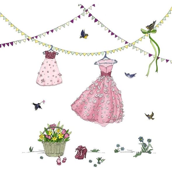 Clear Creation Karnet Swarovski kwadrat Wiszące sukienki (CL2704)
