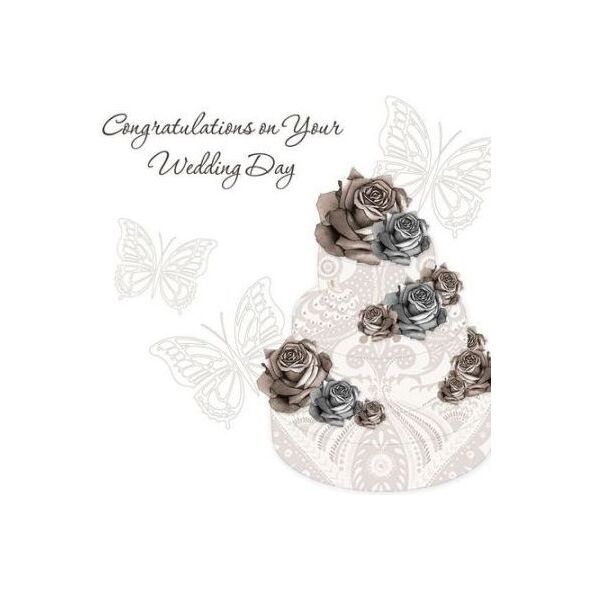 Clear Creation Karnet Swarovski kwadrat CL0102 Ślub tort