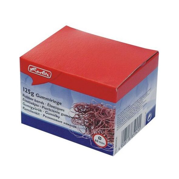 Herlitz Gumki recepturki czerwone, opakowanie 125g (HER010)