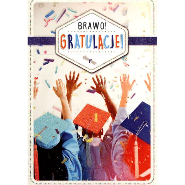 PASSION CARDS Karnet Brawo gratulacje