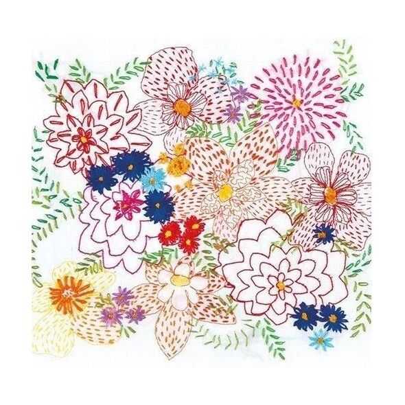Museums & Galleries Karnet kwadrat z kopertą Bright Bouquet