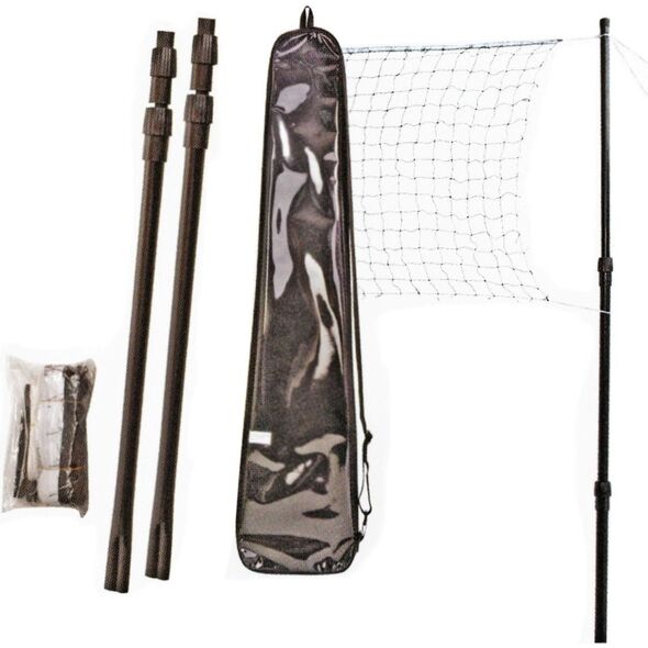 Victoria Sport Zestaw badminton siatka + słupki 700 czarny