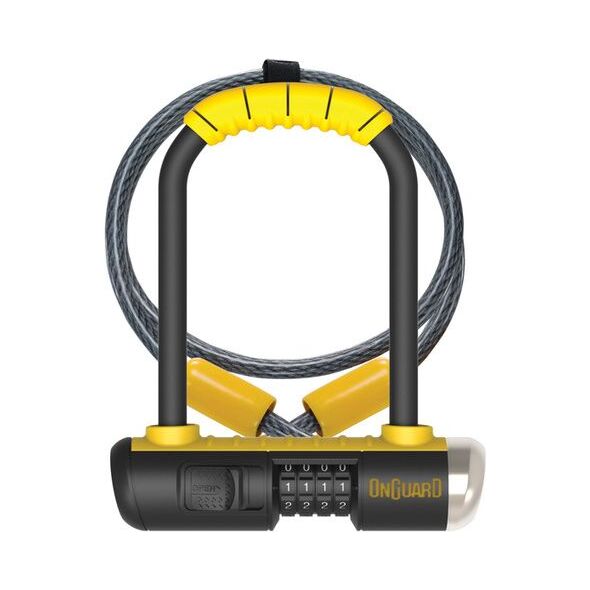 OnGuard Zapięcie rowerowe Combo Mini DT żółto-czarne (8015C)