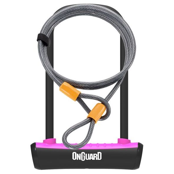 OnGuard Zapięcie rowerowe U-Lock Neon różowe 10x1200 mm (8154PN)