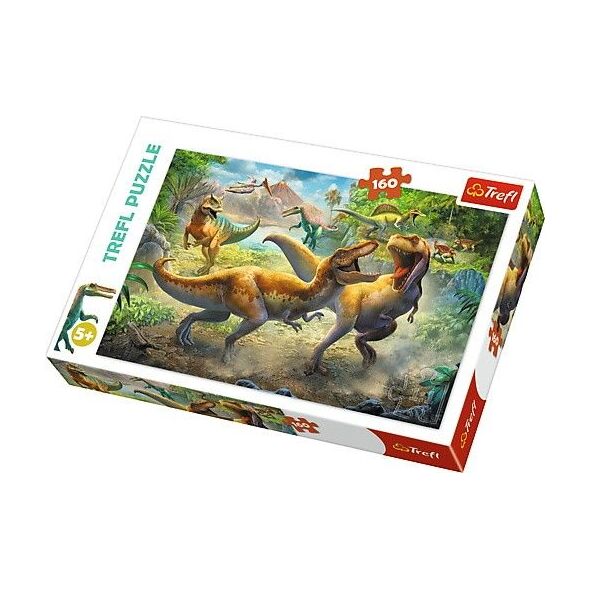 Trefl Puzzle, 160 elementów - Walczące Tyranozaury (GXP-645423)