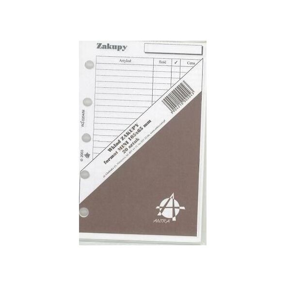 Antra Wkład do organizera M Zakupy ANTRA