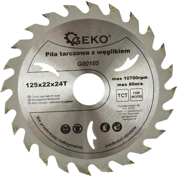Geko tarcza do drewna 125x22x24T (G00105)