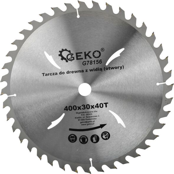 Geko tarcza do drewna 400x30x40T otwory (G78156)