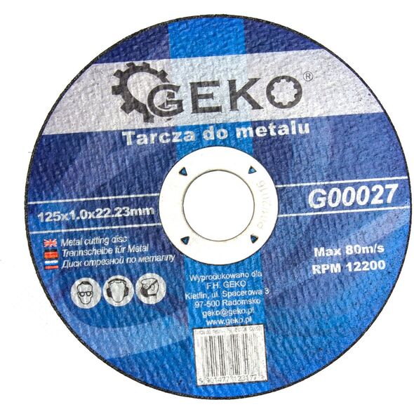Geko Tarcza do metalu 125x1.0 10/50/400 (G00027)