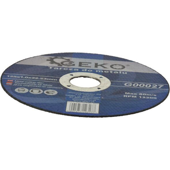 Geko Tarcza do metalu 125x1.0 10/50/400 (G00027)