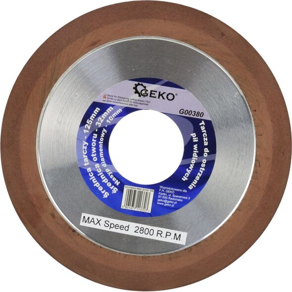 Geko tarcza do ostrzenia pil widiowych 125x10x32x8 (G00380)