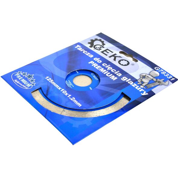 Geko Tarcza do cięcia glazury 125mmx10x1.2mm PREMIUM (200)