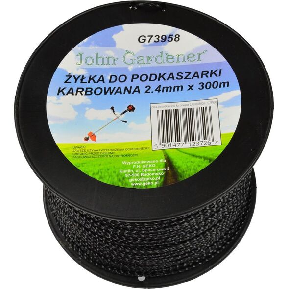 Geko Żyłka do podkaszarki karbowana 2,4mmx300m (8)