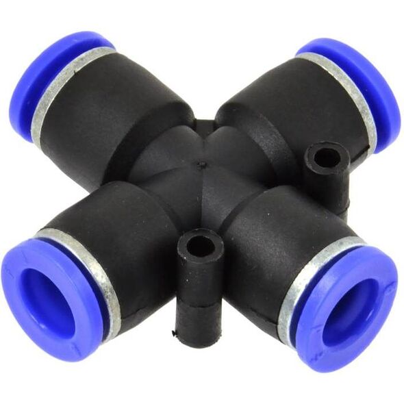 Geko złączka automatyczna węża PU/PE krzyżowa 8mm (G03052)