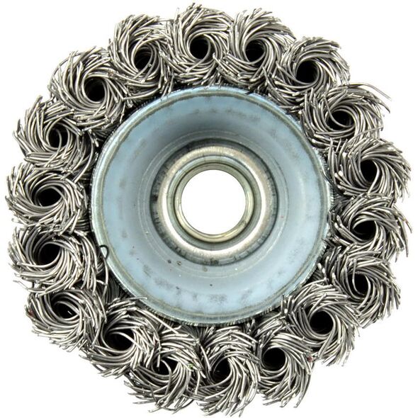 Geko Szczotka druciana czołowa pleciona 75mm 3" M14 (G00594)