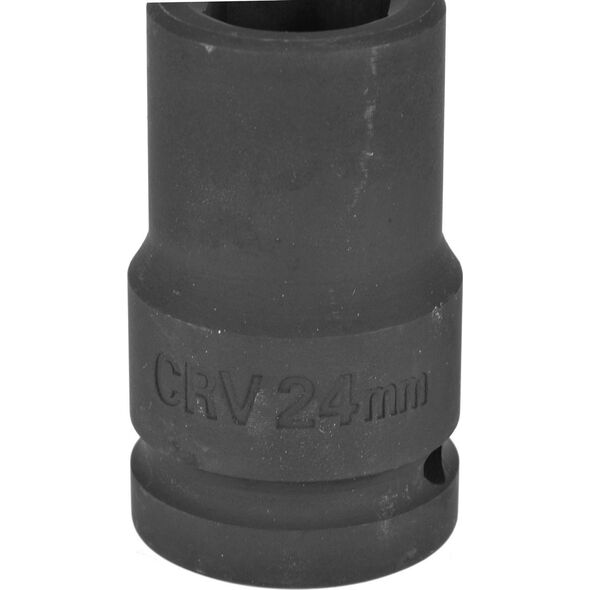 Geko Nasadka udarowa 1" 24mm czarna (50)/