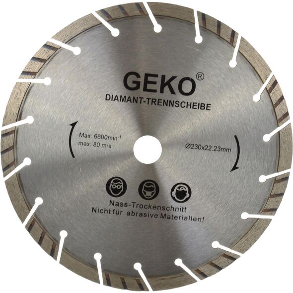 Geko tarcza diamentowa 230mm szara-laser (G00223)