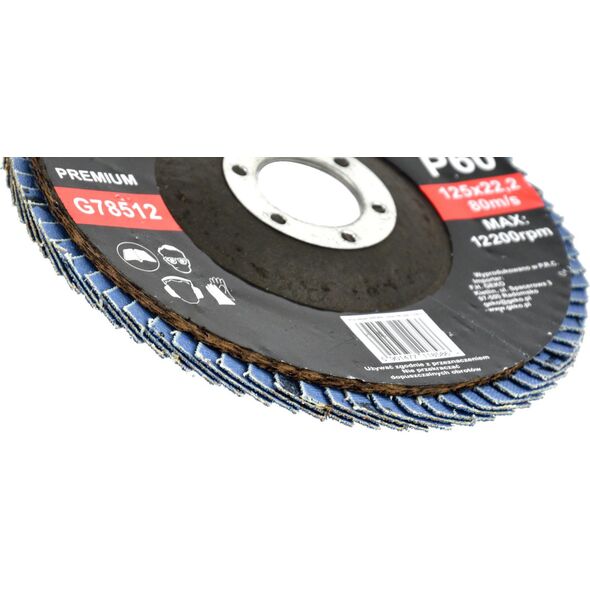 Geko Tarcza listkowa"CYRKON" 125mm P60 GEKO PREMIUM(10/200)
