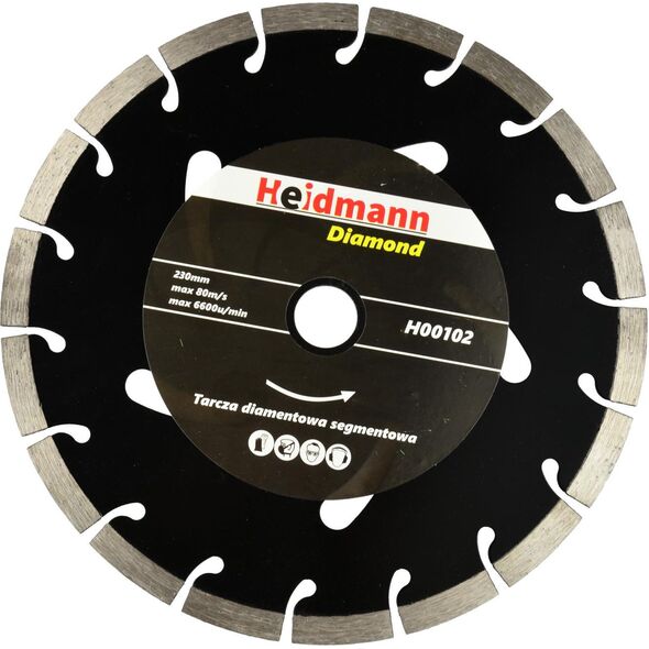 Geko tarcza diamentowa segmentowa 230x22,2x10mm czarna (H00102)