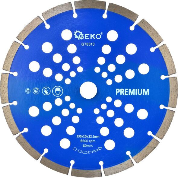 Geko tarcza diamentowa segmentowa 230x10x22,2mm Premium (G78313)