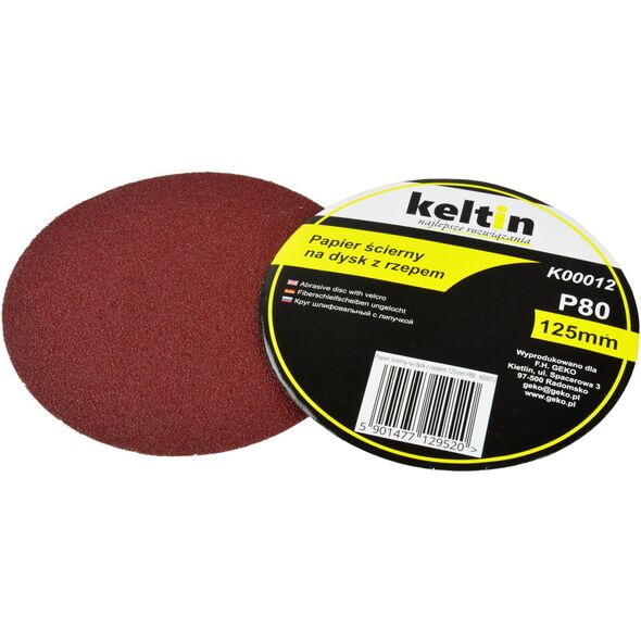 Geko papier ścierny na dysk z rzepem 125mm P80 100/2000 (K00012)