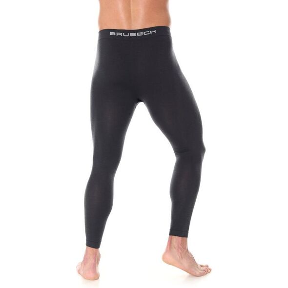 Brubeck Legginsy męskie Comfort Wool grafitowe r. XL (LE10930)