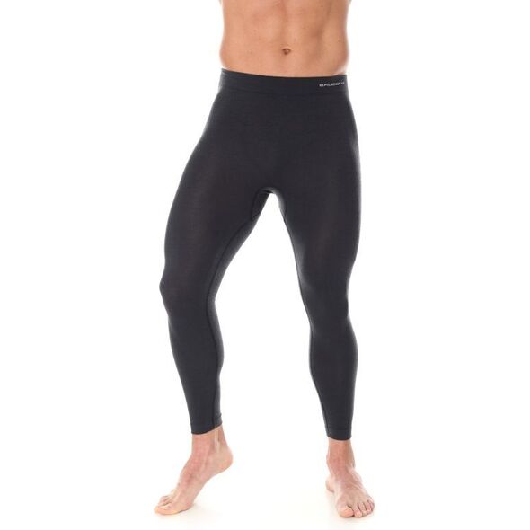 Brubeck Legginsy męskie Comfort Wool grafitowe r. S (LE10930)